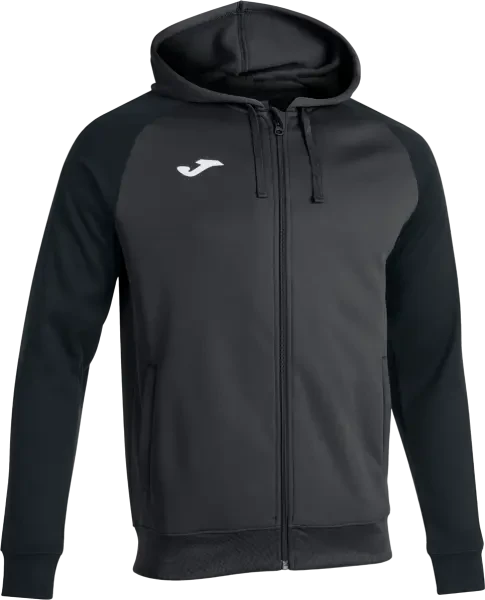 Joma Academy IV Zip-Up Hoodie Sweatshirt - Anthracite / Black