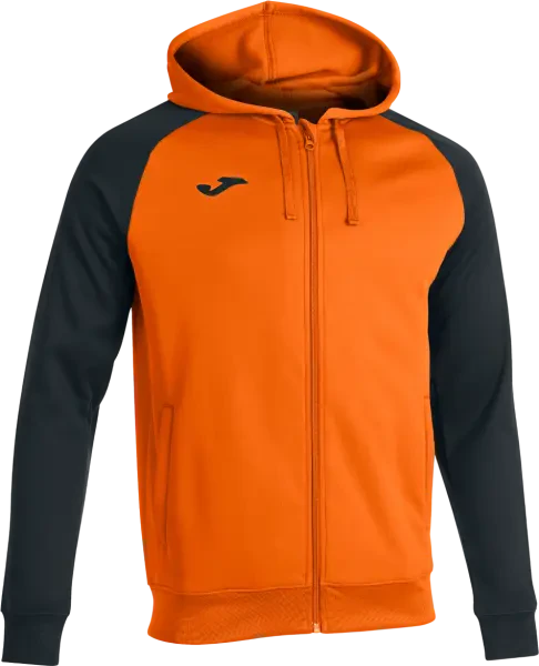 Joma Academy IV Zip-Up Hoodie Sweatshirt - Orange / Black