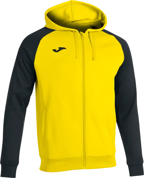 Joma Academy IV Zip-Up Hoodie Sweatshirt - Yellow / Black