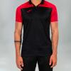 Joma Hobby II Polo Shirt - Black / Red