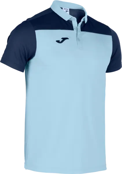 Joma Hobby II Polo Shirt - Sky / Dark Navy