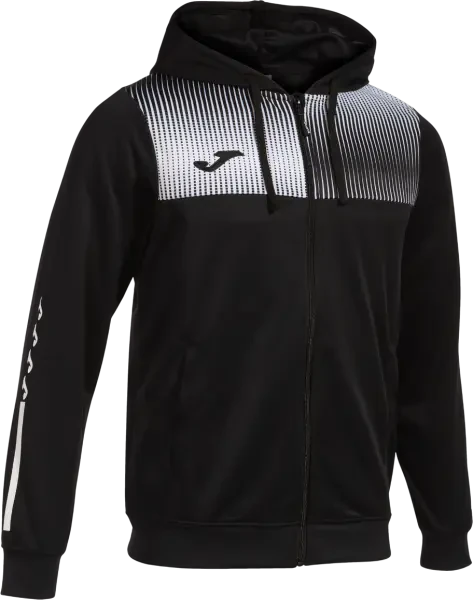 Joma Eco-Supernova Zip-Up Hoodie - Black / White