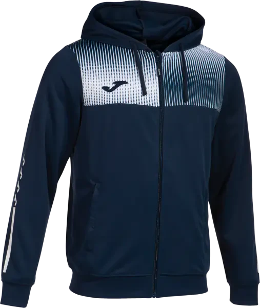 Joma Eco-Supernova Zip-Up Hoodie - Navy / White