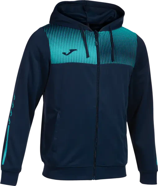 Joma Eco-Supernova Zip-Up Hoodie - Navy / Fluor Turquoise