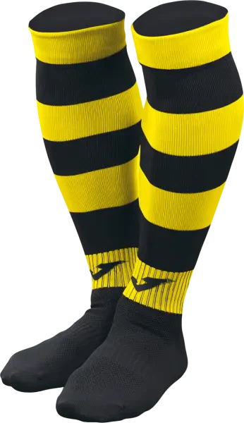 Joma Zebra II Socks - Black / Yellow