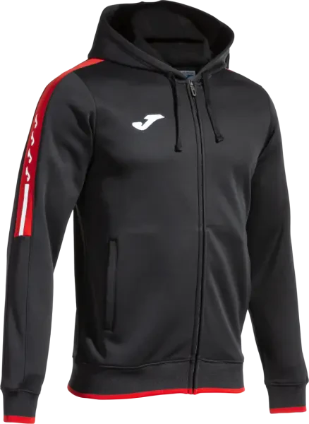 Joma Olimpiada Zip Hoodie - Black / Red