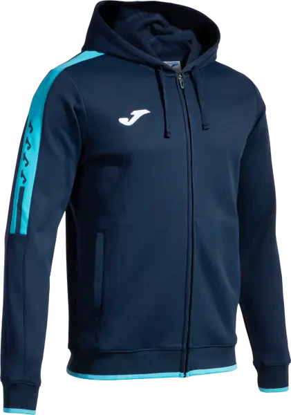 Joma Olimpiada Zip Hoodie - Navy / Fluor Turquoise