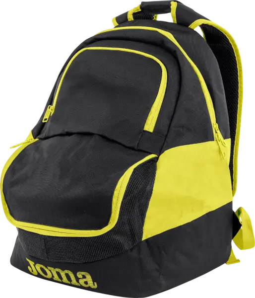 Joma Diamond II Backpack- Black/ Yellow