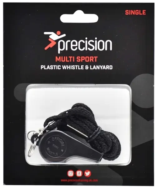 Precision Plastic Whistle & Lanyard