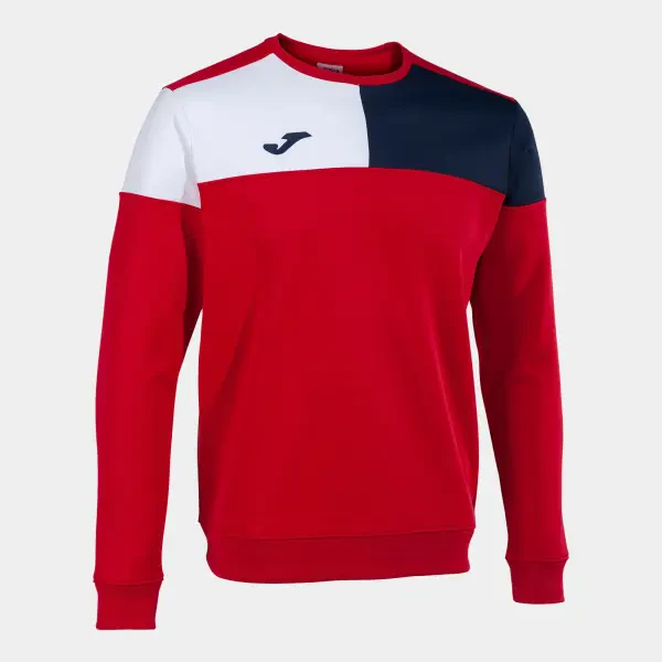 Joma Crew V Sweatshirt - Red / Navy / White