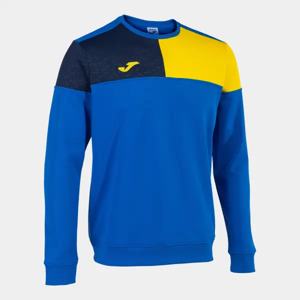 Joma Crew V Sweatshirt - Royal / Yellow / Navy