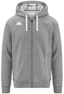 Kappa Banta Zipped Hoodie - Grey - Medium (End of Line)