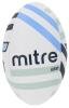 Mitre Grid Rugby D4P Ball - White / Navy / Sky / Silver