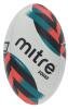 Mitre Squad D4P Rugby Ball - White / Black / Orange / Green / Silver