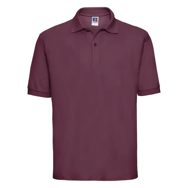 Russell Classic Polycotton Polo - Burgundy