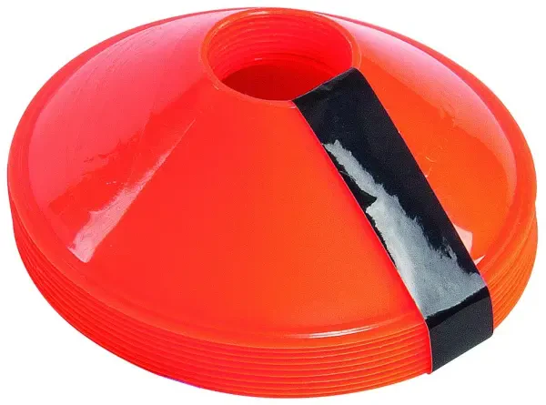 Precision Sleeved Saucer Cones- Orange (Set of 10)