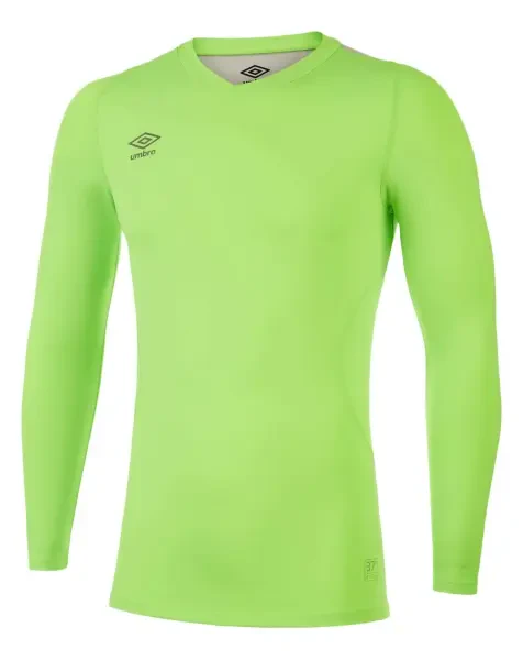 Umbro Elite V Neck Baselayer L/S - Green Gecko