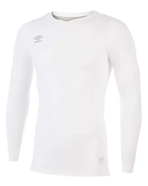 Umbro Elite V Neck Baselayer L/S - White