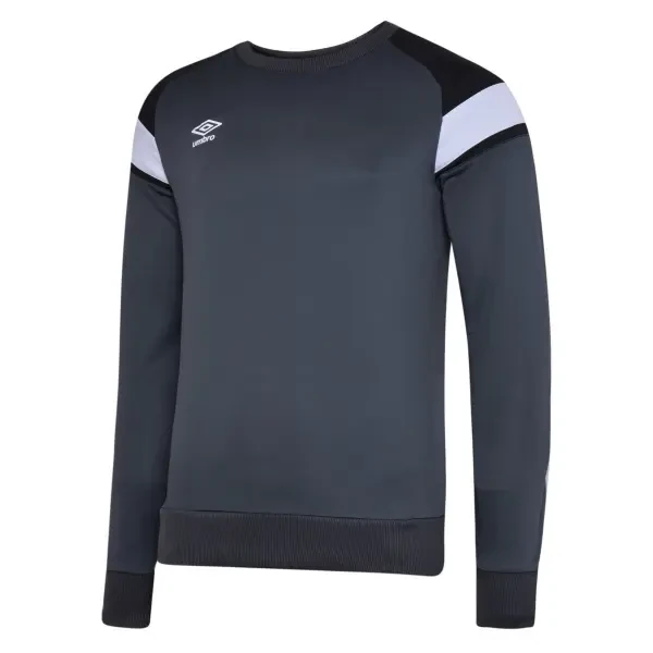 Umbro Poly Fleece Sweat Junior - Carbon / BlacK / Brilliant White