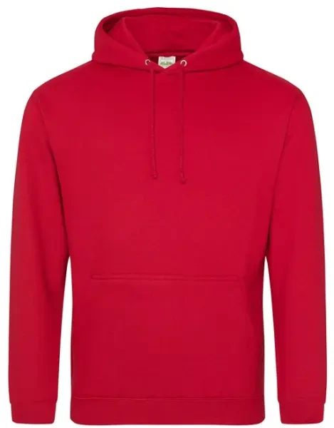 AWDis College Hoodie - Red Hot Chilli